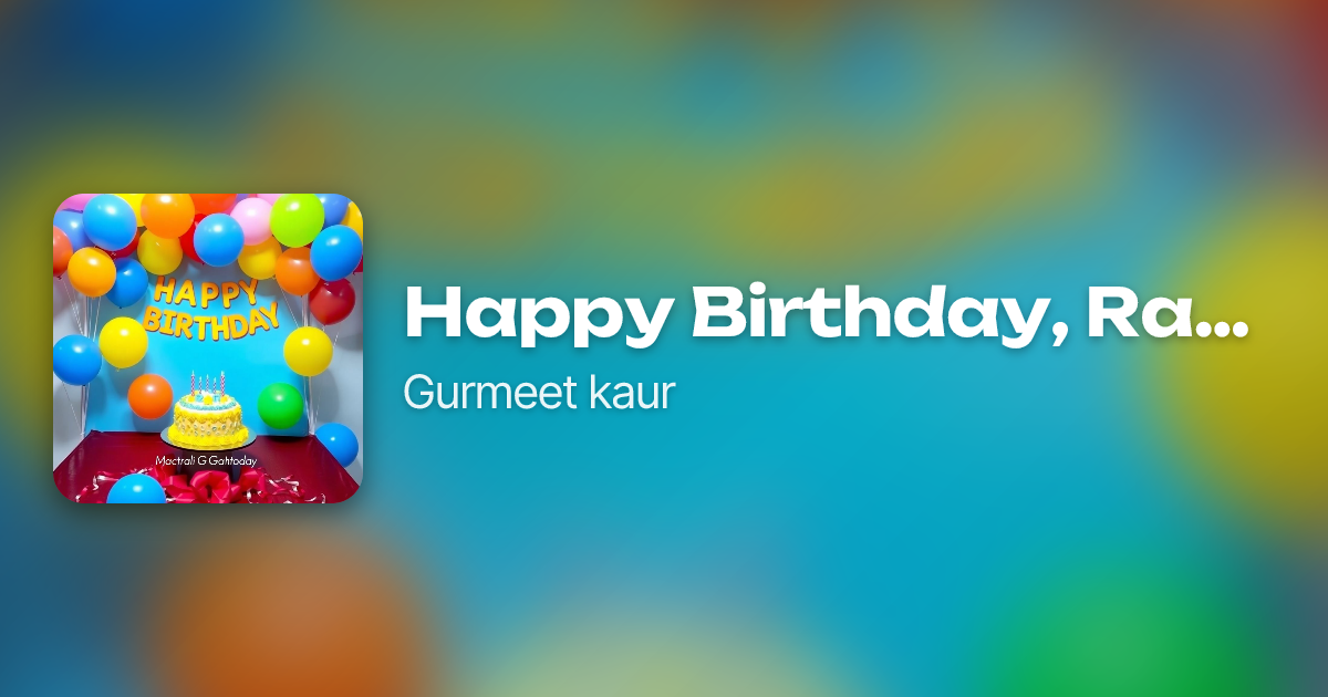 Happy Birthday, Rani Mami G by Gurmeet kaur | Neume