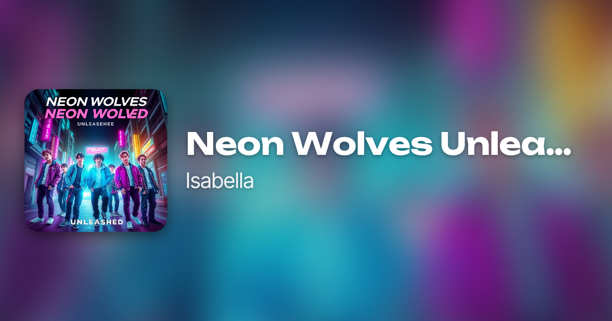 Neon Wolves Unleashed by Isabella | Neume