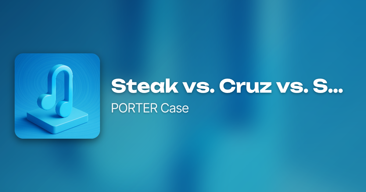Steak vs. Cruz vs. Splink vs. Romy by PORTER Case | Neume